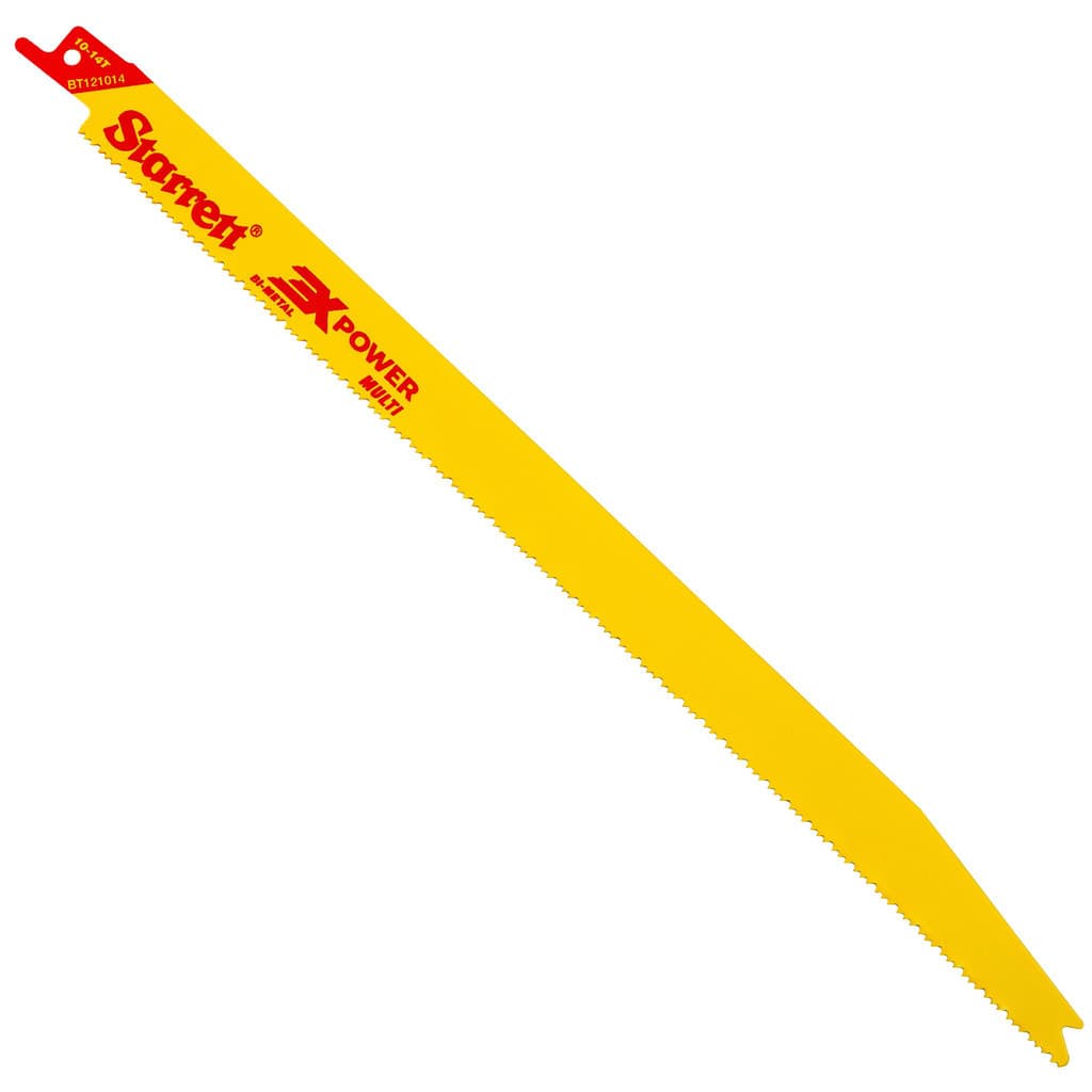 Lâmina Serra Sabre 12" Starrett Multiuso 300mm 10-14 Dentes Bi-Metal BT121014