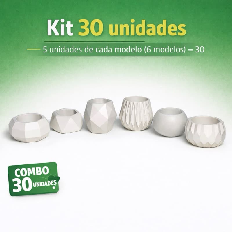 Atacado Kit 30 vasos de decoração para plantas artificiais casamento lembrancinha casa