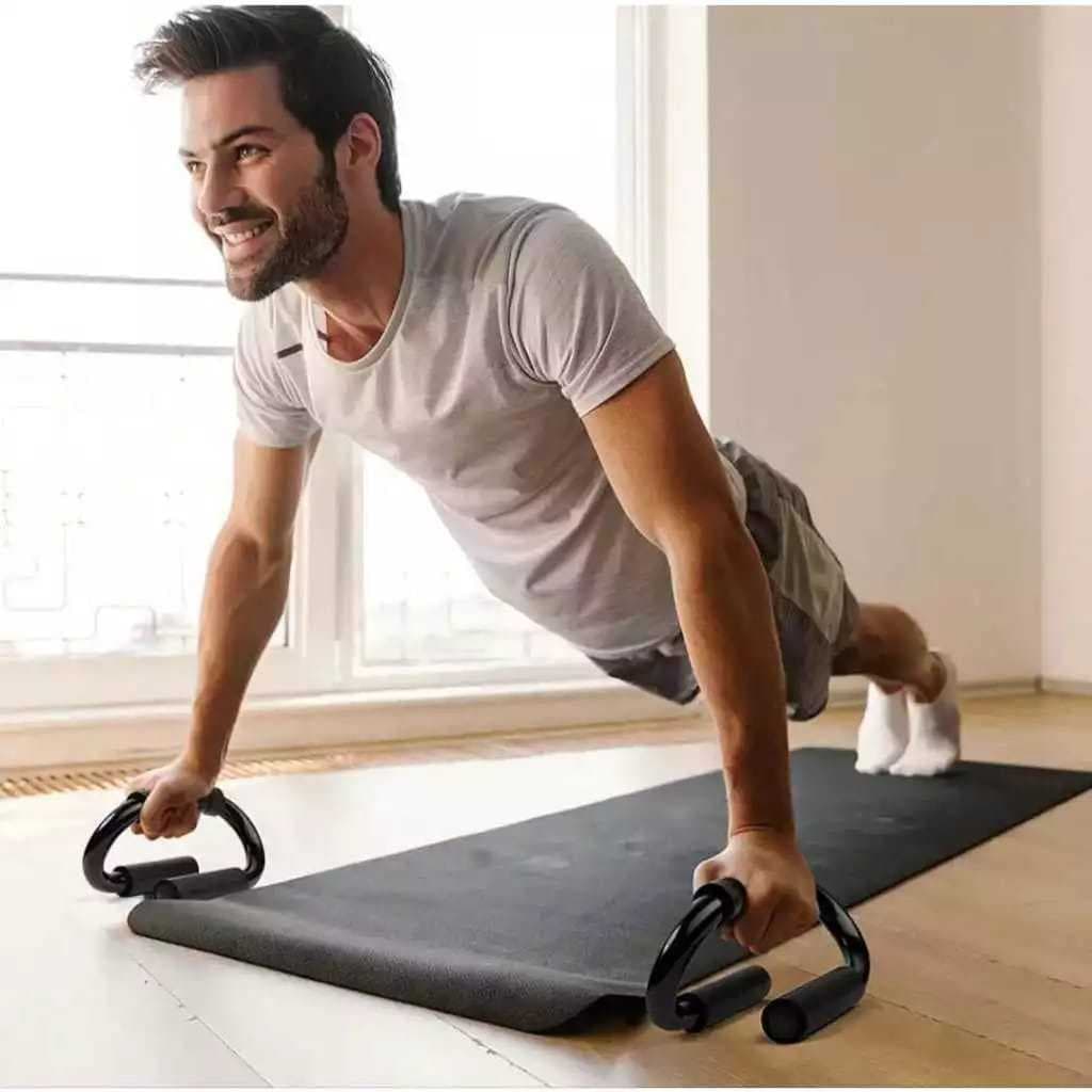 Par Barra de Apoio Para Flexão De Chão Portátil Treino Funcional - Envio Já!