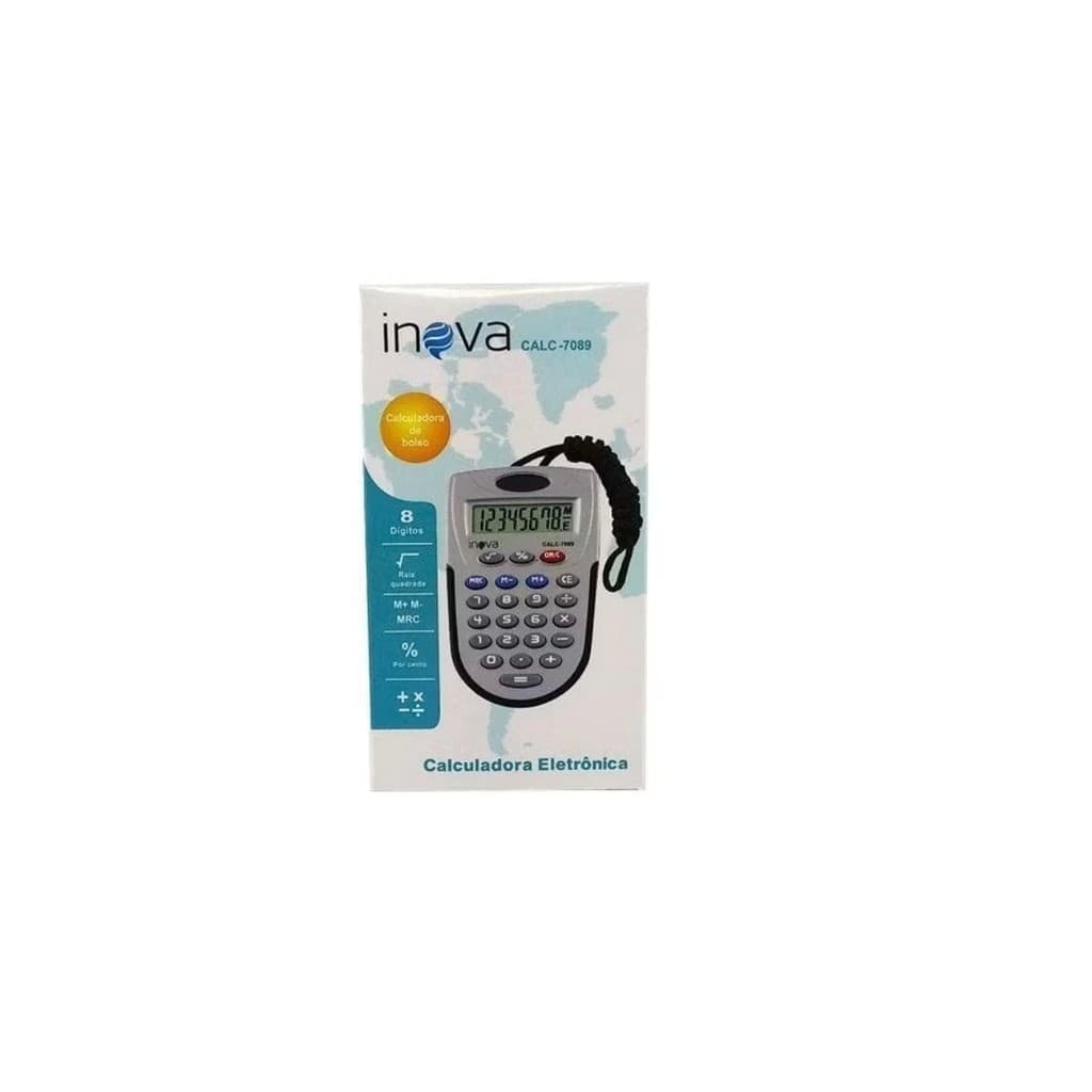 Calculadora De Bolso Portatil Inova Calc-7089 Eletronica