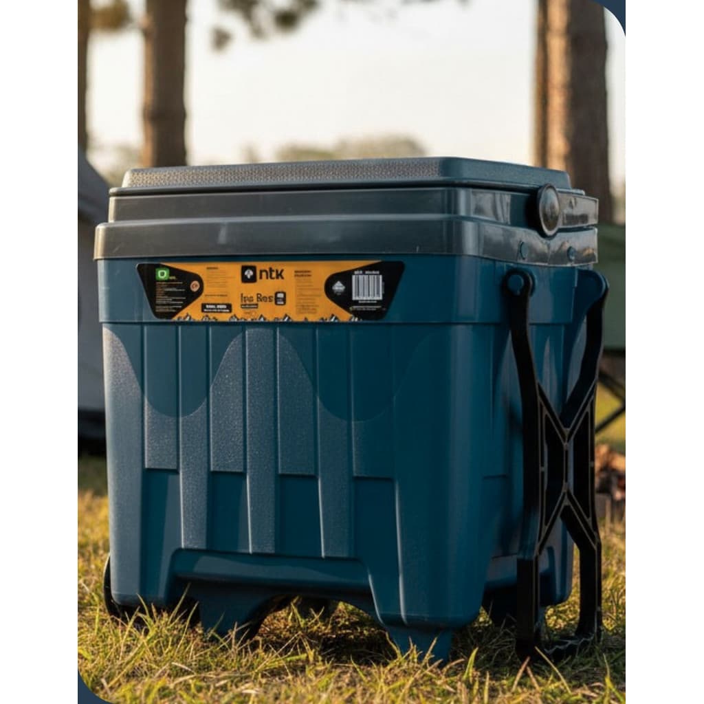 Caixa Térmica Nautika Ice Box 34L com Rodas e Alça Reforçada para Praia Camping Pesca e Viagem