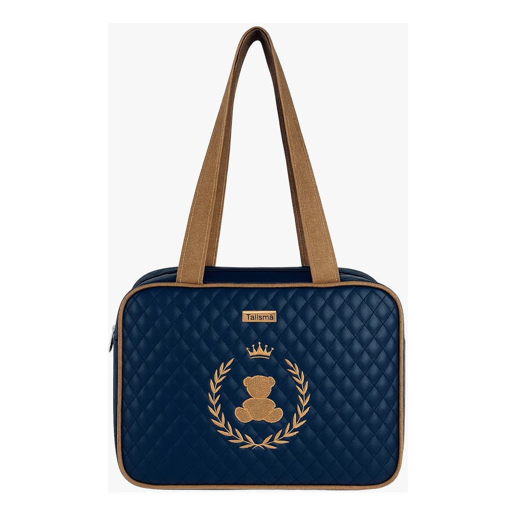 Bolsa Maternidade Puppi Coroa Palha E Dourado P - Talismã