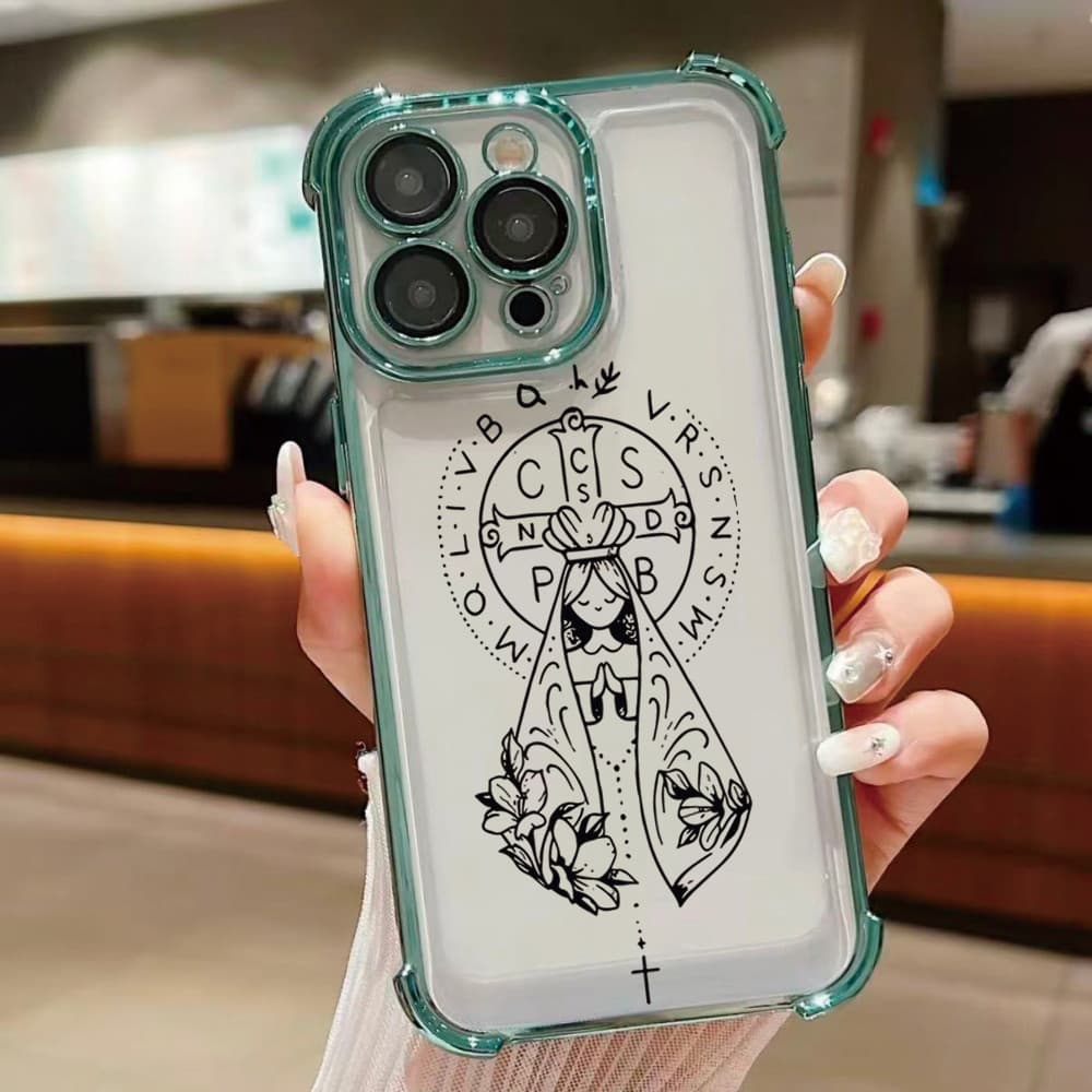 Capa De Telefone Galvanizada De Quatro Cantos À Prova De Choque Compatível Com iPhone 17 16 15 14 13 12 11 Pro Max Plus