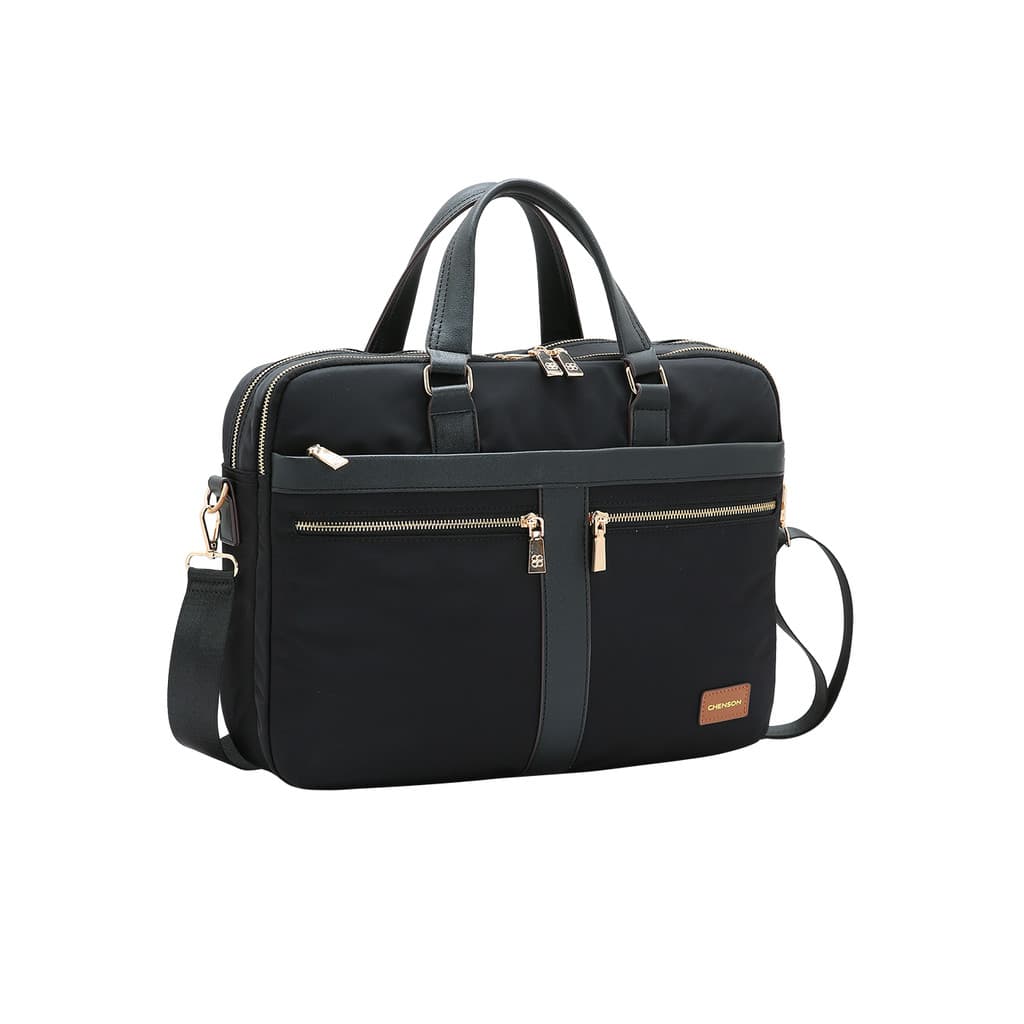 Pasta Executiva Chenson Preto em Twill Nylon