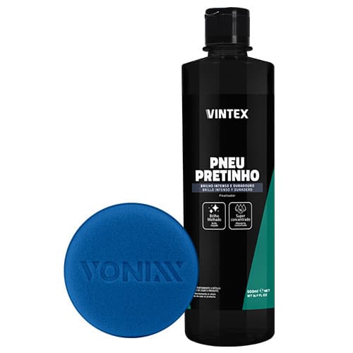 Kit Pneu Pretinho 500ml Vintex Vonixx + Aplicador