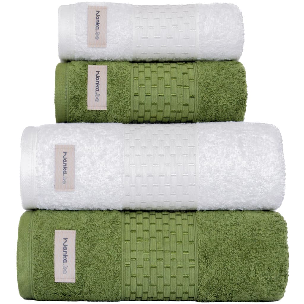 Kit 4 Peças Toalhas Banho Gigante e Rosto | Banhão Milano | Grossa Macia 600g