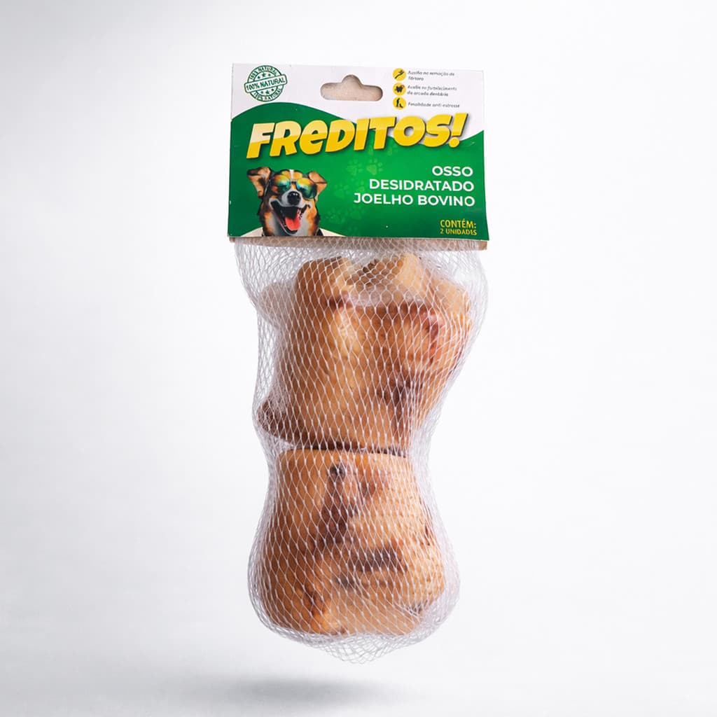 KIT 3 X Mordedor Para Cães Freditos Joelho Natural
