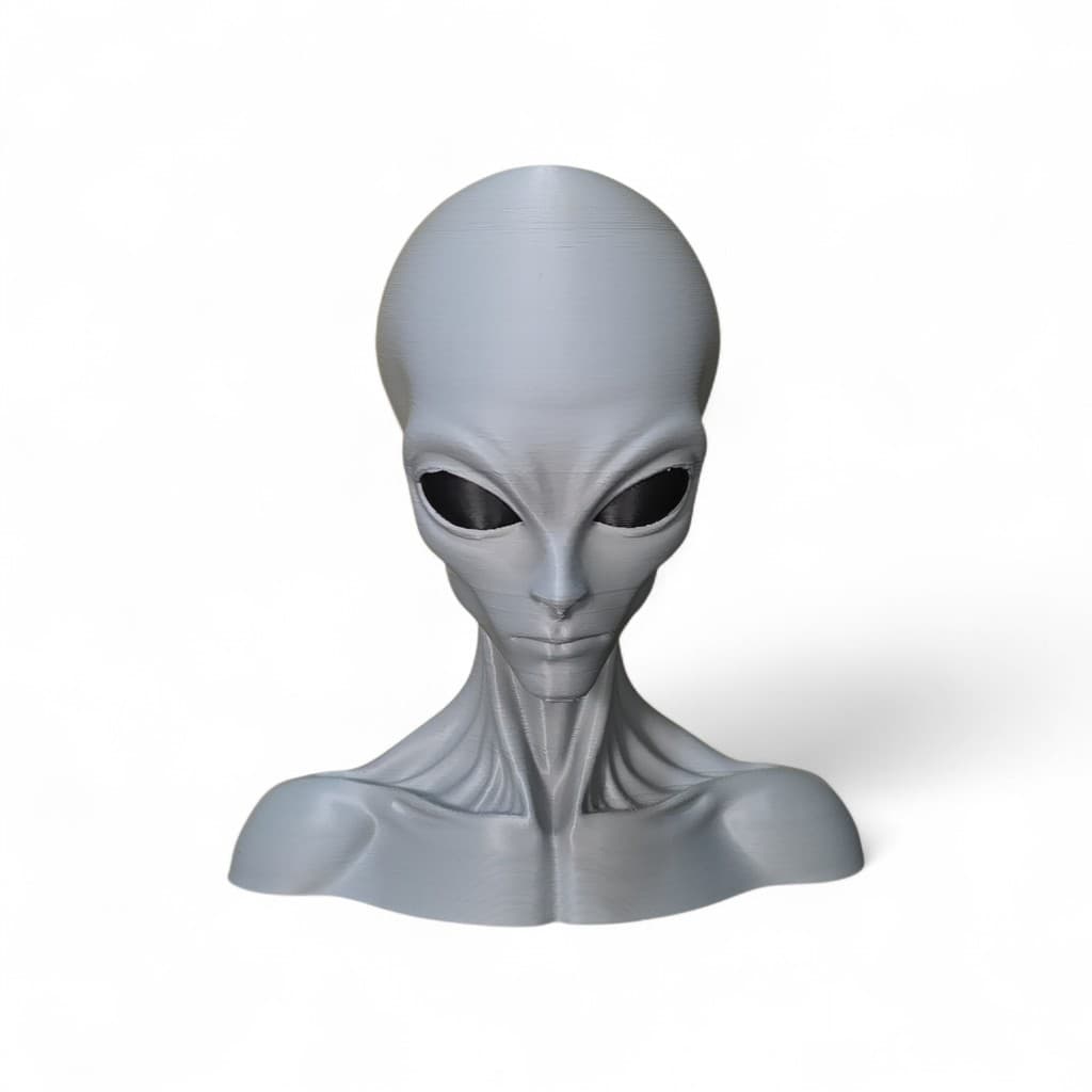 Escultura Busto 15cm Et Extraterrestre Decoração Busto Alien Presentes Alienigena