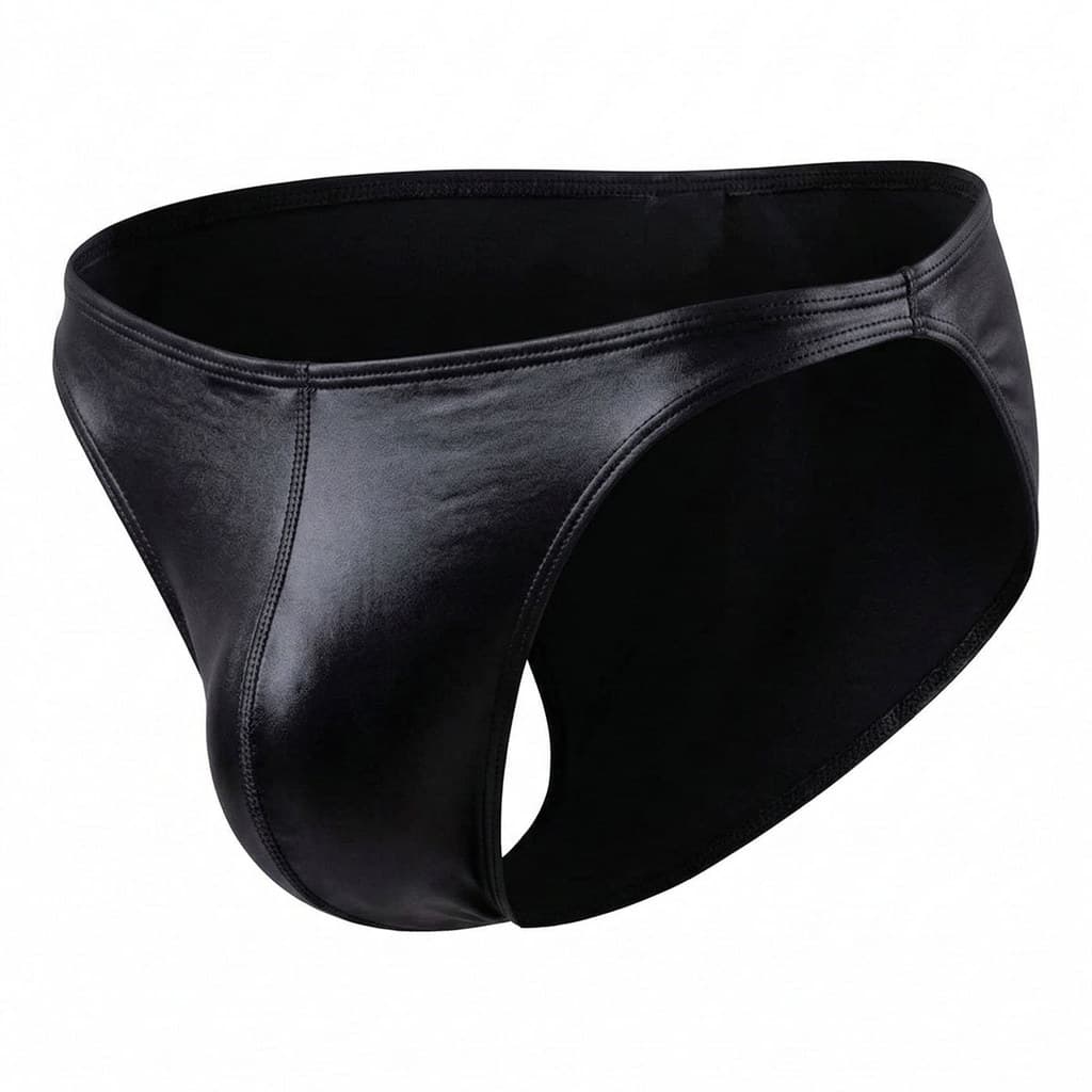 Cueca Slip Masculina Tanga Cirrê Brilho Acetinado Premium