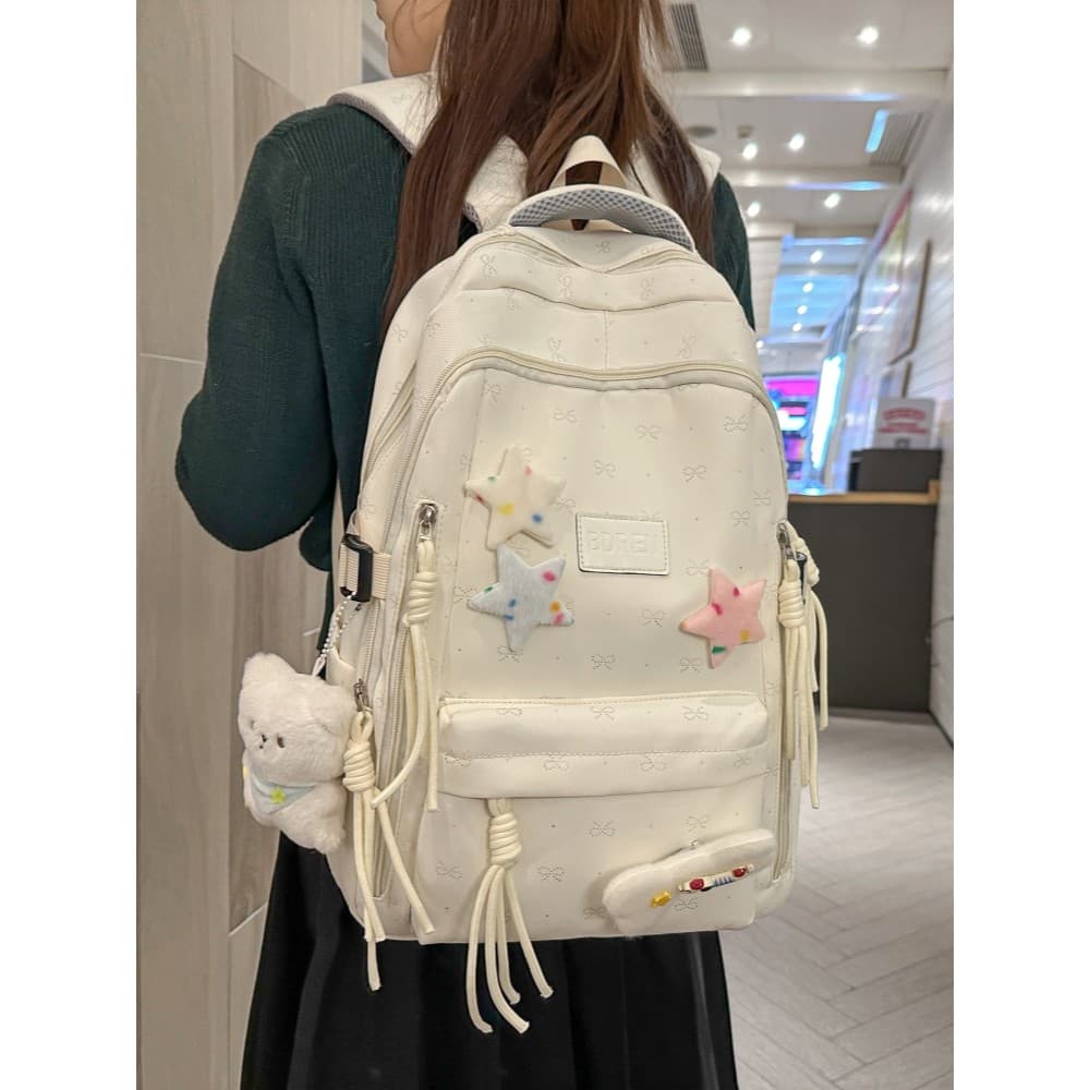 Mochila escolar feminina, estudantes do ensino médio, alta aparência, grande capacidade, mochila escolar primária