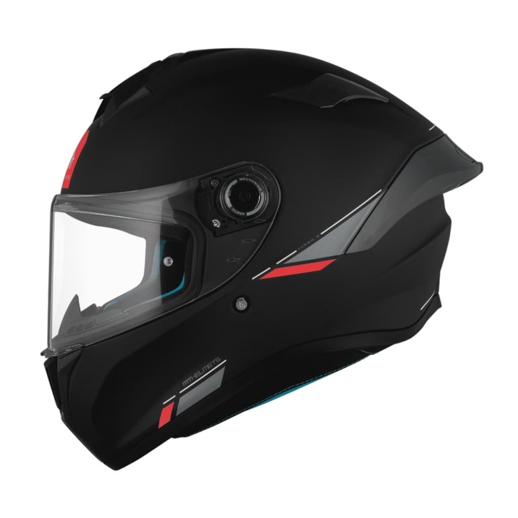 Capacete Moto Fechado MT Helmets Targo S Solid A1 Mate Preto Fosco 56 ao 64