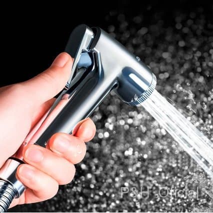1 Kit Ducha HigiêNica Para Banheiro Completa Luxo Metal Inox NúCleo Da VáLvula De Cobre 1,2m Chuveirinho Promoção