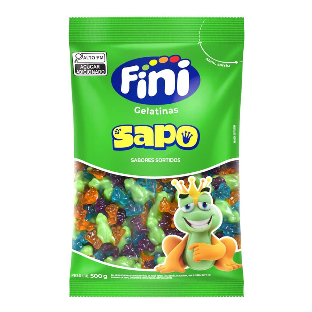 Fini Balas De Gelatina Sapo 500g