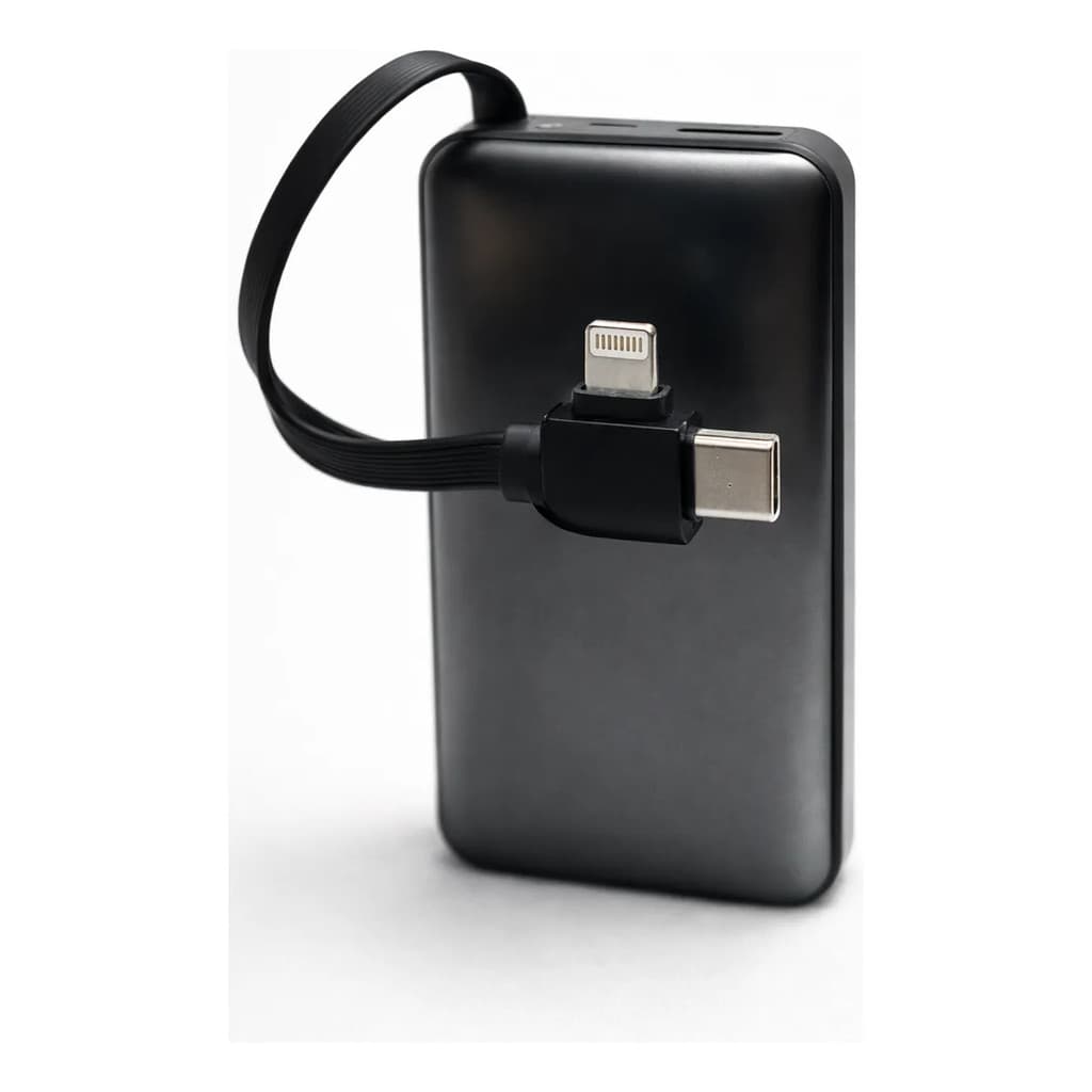 Carregador Power Bank 10000 Tipo C Lightning Usb Portátil