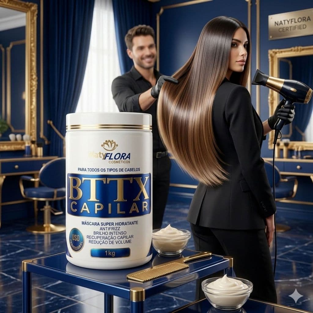 Alismaneto BTTX Capilar Liso Perfeito Para Todos Os Cabelos 1kg A Pronta Entrega