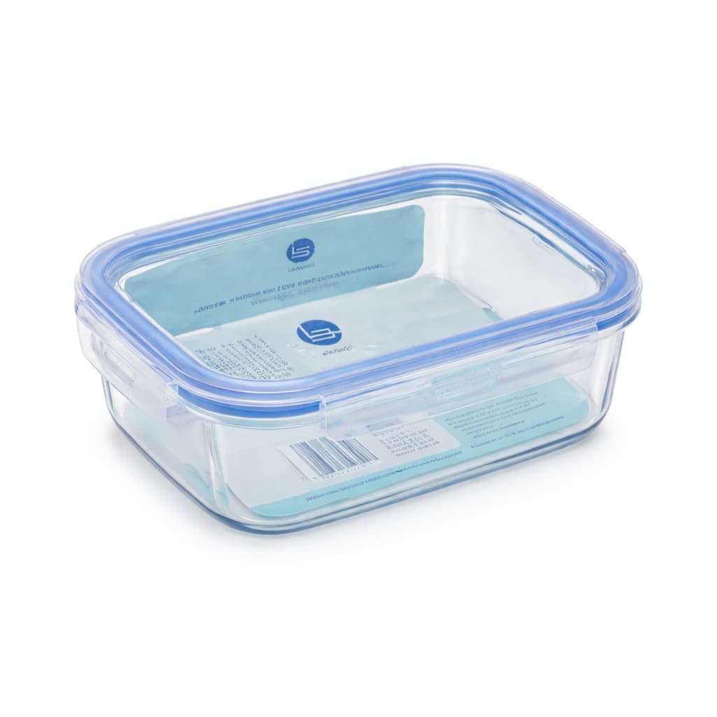 Kit Marmitas de Vidro Borossilicato 640ml Fitness Microondas Lava Louça