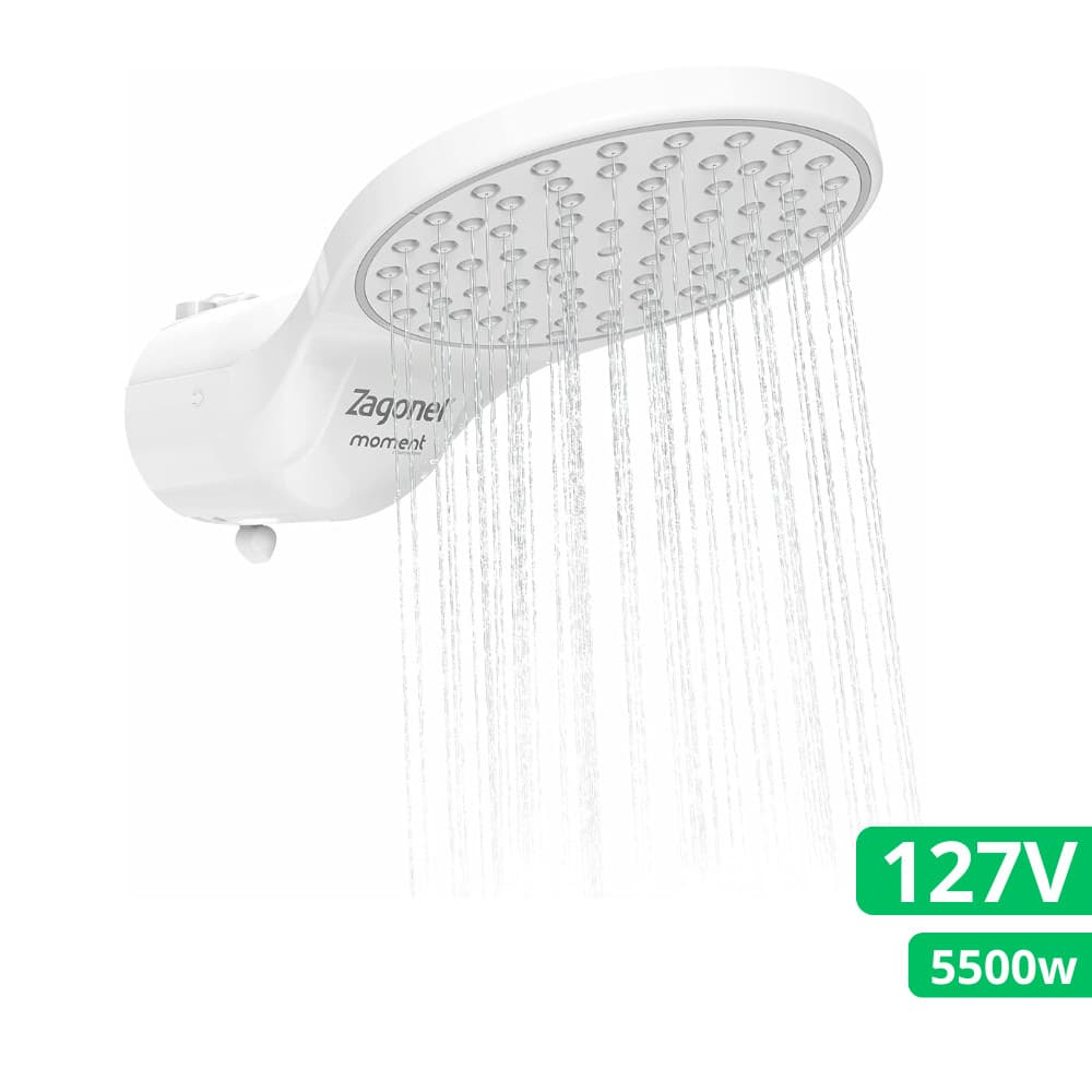 Ducha Moment 4 Temperatura Zagonel 127v 5500w Branco