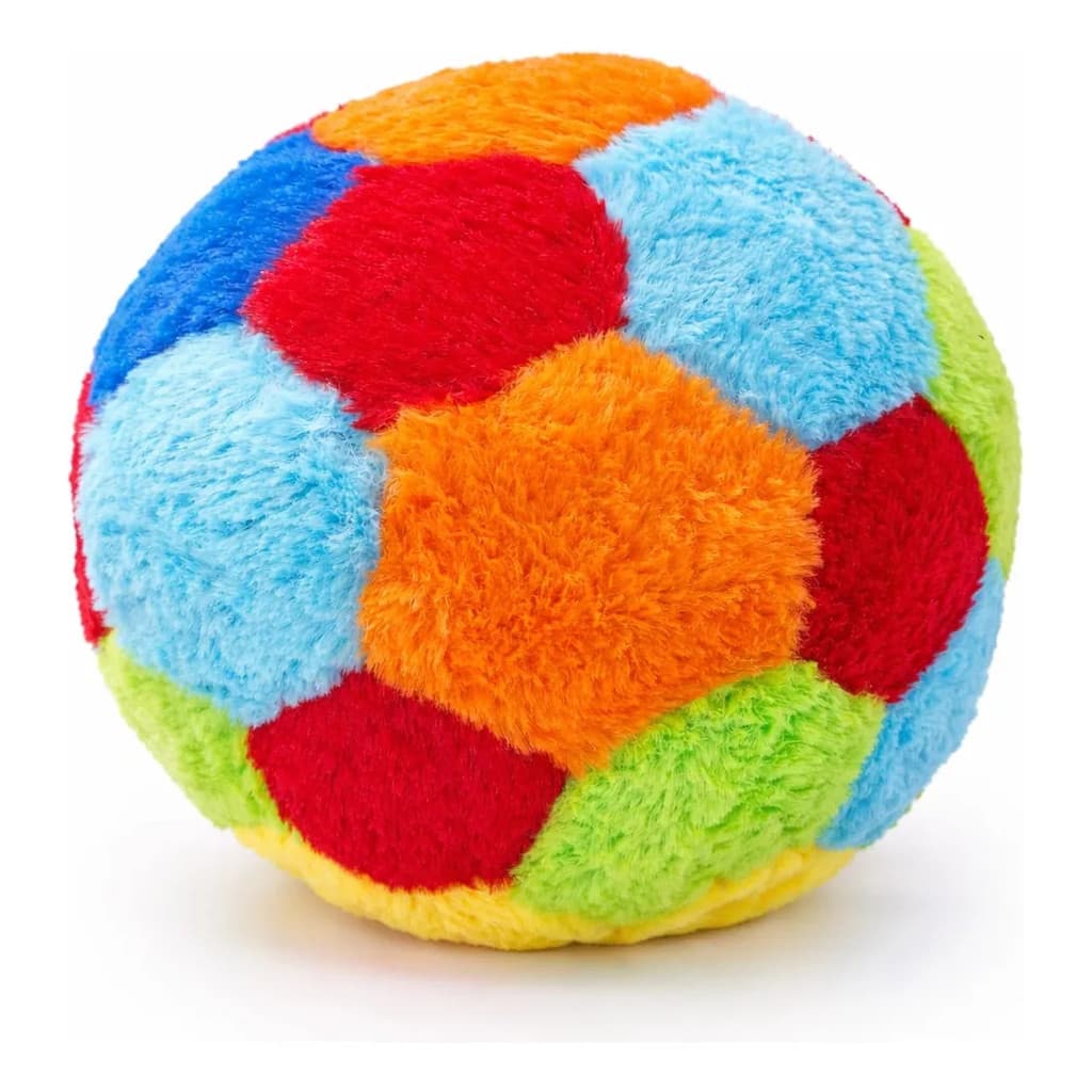 Bola De Pelúcia Infantil Bebê Macia Colorida Futebol