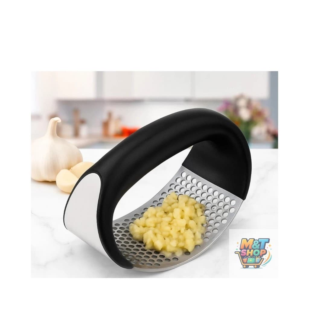 Espremedor Amassador Triturador De Alho Manual Inox Forte e Prático Na Cozinha