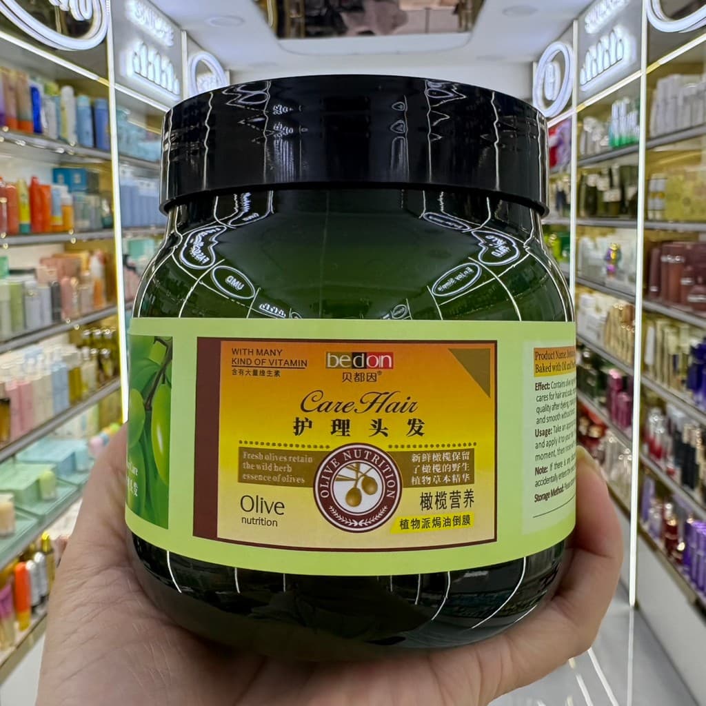 Beduin Olive Nutrition Plant Pie Máscara de recarga de óleo cozido 700g Máscara macia e sedosa não evaporação Condiciona