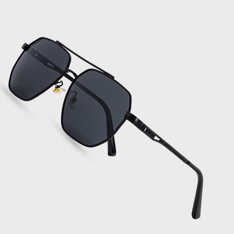 Óculos de sol masculino condução dedicado Anti-reflexo polarizado feixe duplo moda óculos de sol ao ar livre condução pe