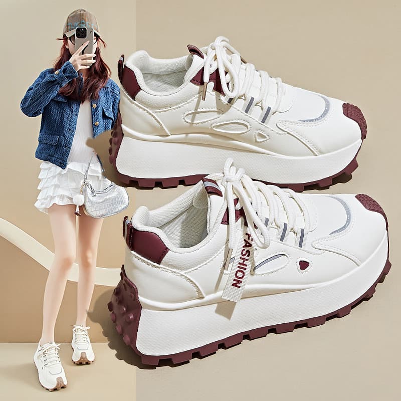 Ins versão coreana novo estilo papai sapatos femininos 2025 outono estudante esportes correndo lazer rua tiro de sola gr