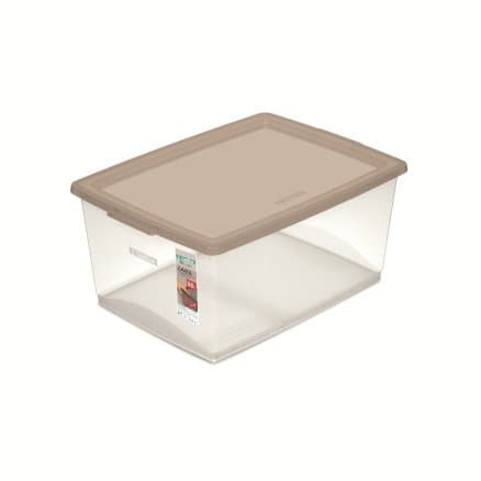 Caixa Organizadora Plástica Camurça 30l My Closet Ordene