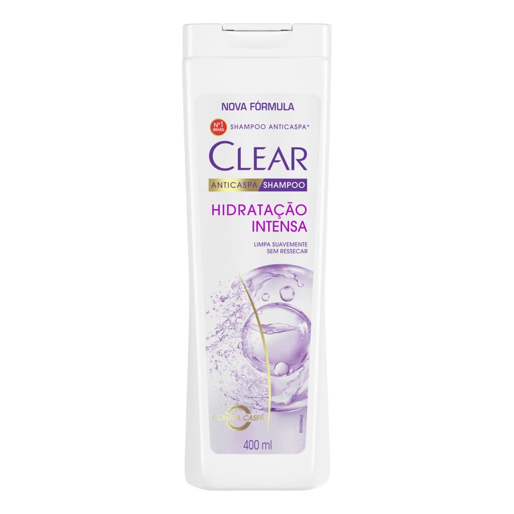 Shampoo Clear 400ml Anticaspa Hidratação Intensa