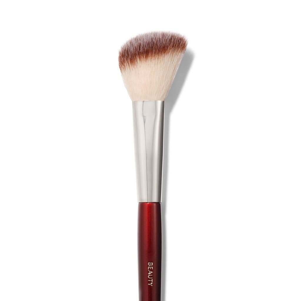 BK BEAUTY 112 Pincel Facial Pequeno Angular Macio Cabelo Sintético Precisão Blush Pó Contorno De Maquiagem