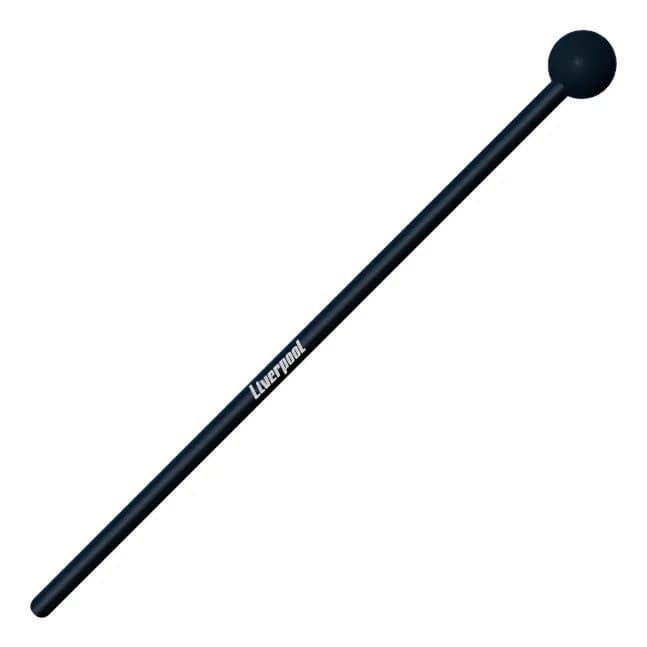 Baqueta P/ Lira Com Bola De Borracha Liverpool Li Bor Preto