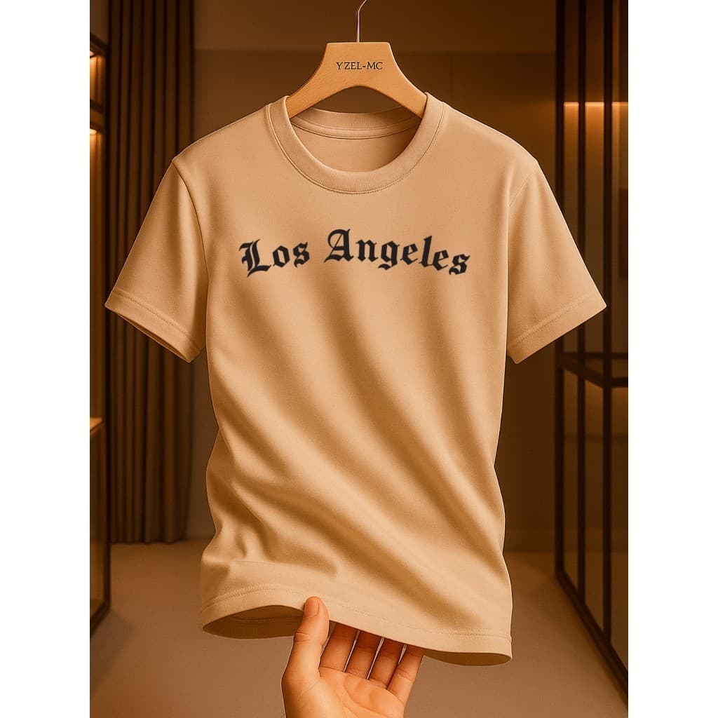Casual Camiseta Infantil Menino Menina Los Angeles 100% Algodão presente aniversario lançamento casual Promoçao moda