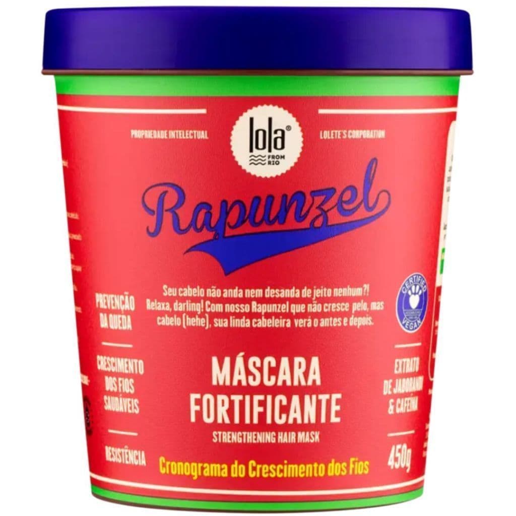 Lola Cosmetics Rapunzel - Máscara Fortificante Crescimento Dos Fios 450g