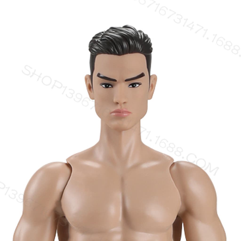 Cabeça de boneco masculino original de princesa fada em escala 1/6, corpo masculino BJD, corpo musculoso esportivo de so