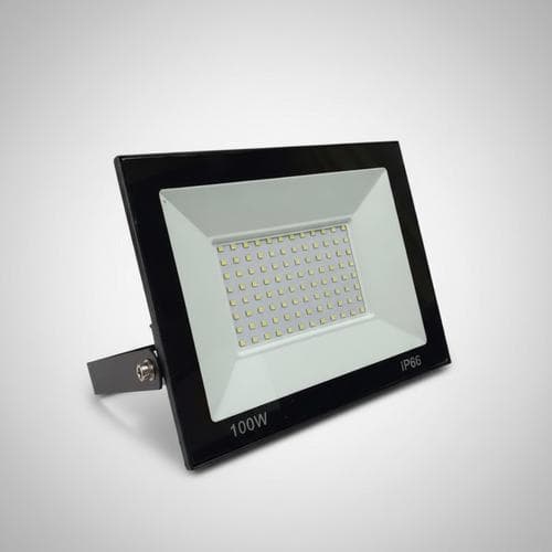 Refletor Led Holofote 100w Prova D'água Potente Med. 12x9cm