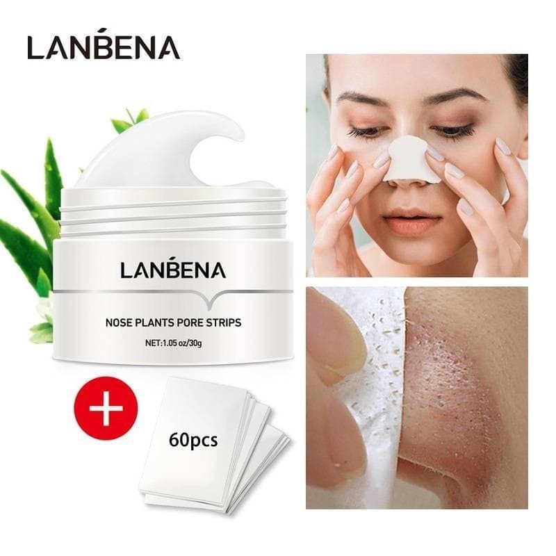 LANBENA Original Cravo Remoção Máscara 60 pcs Cravo Removedor De Papel Cuidados Com A Pele
