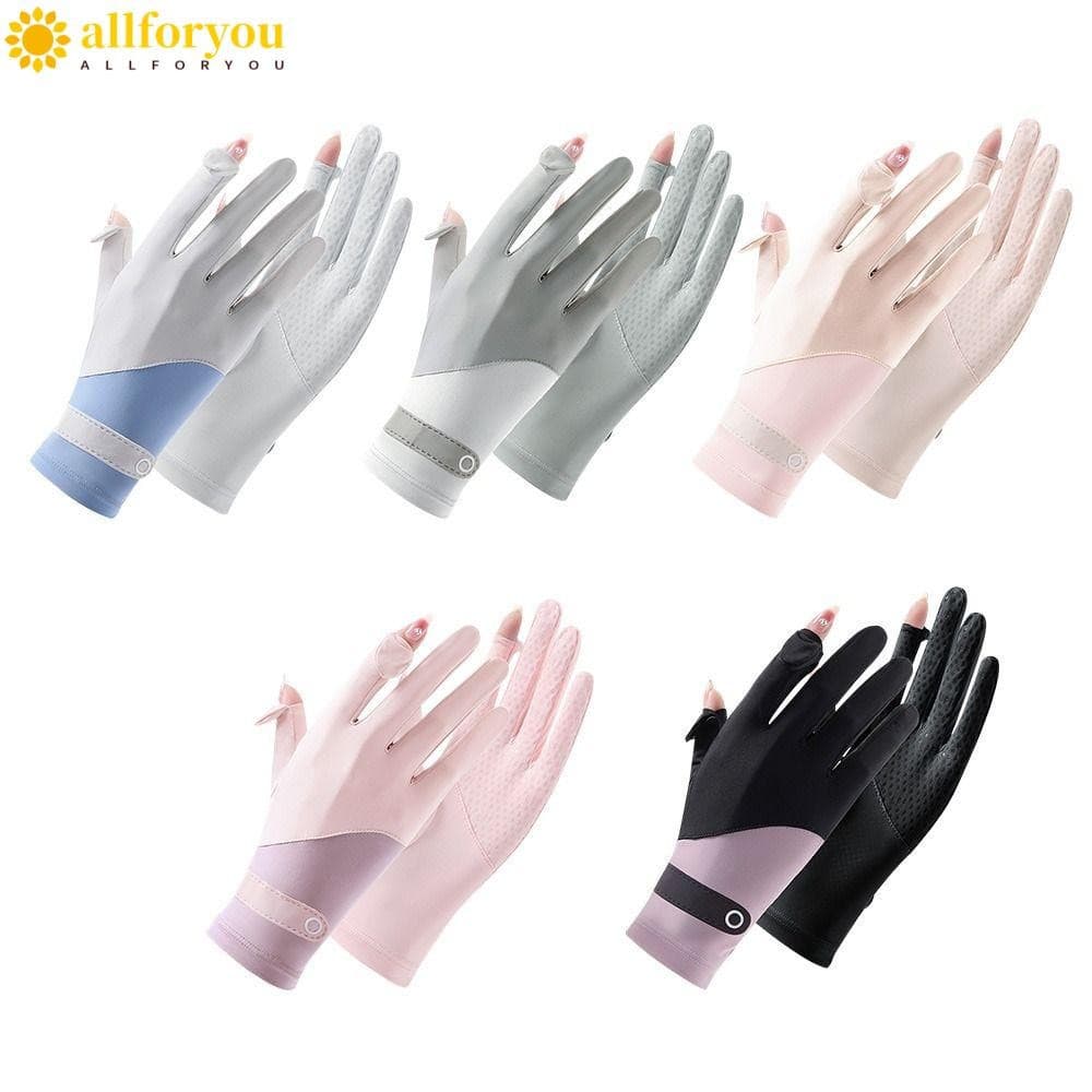 ALLFORYOU1 Luvas Femininas Moda Verão Respiráveis