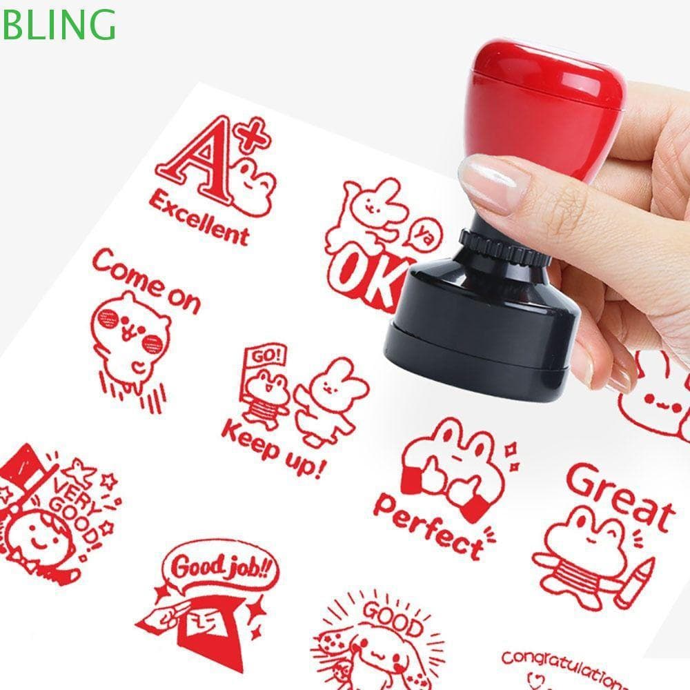 BLING Professor Incentiva Carimbo , Suprimentos Para Professores , Selo De Emoticons Scrapbooking , Selos Autotintados D