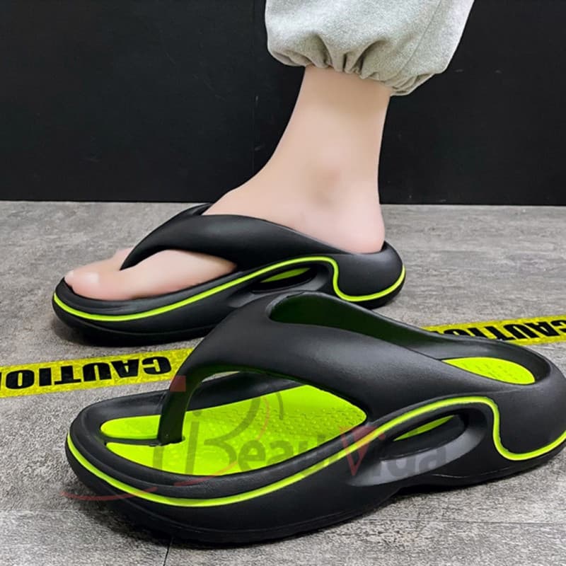 [Entrega 24 Horas] Verão Novo Casal flip-flops Estilo Coreano Moda Versátil Chinelos De Sola Grossa Antiderrapante Sandá