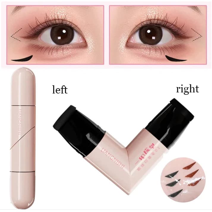 Girar Delineador Carimbo Integrado Preto Marrom Dupla Ponta DIY Asa Estêncil À Prova Dwaterproof Água De Manchas Caneta