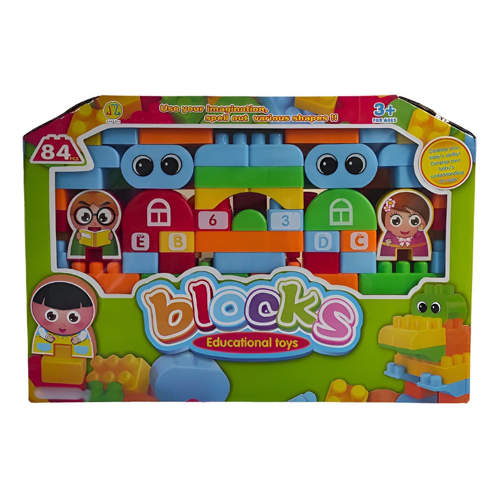 Brinquedo Educativo Infantil de Encaixar Peças Grandes - Seguro e Resistente