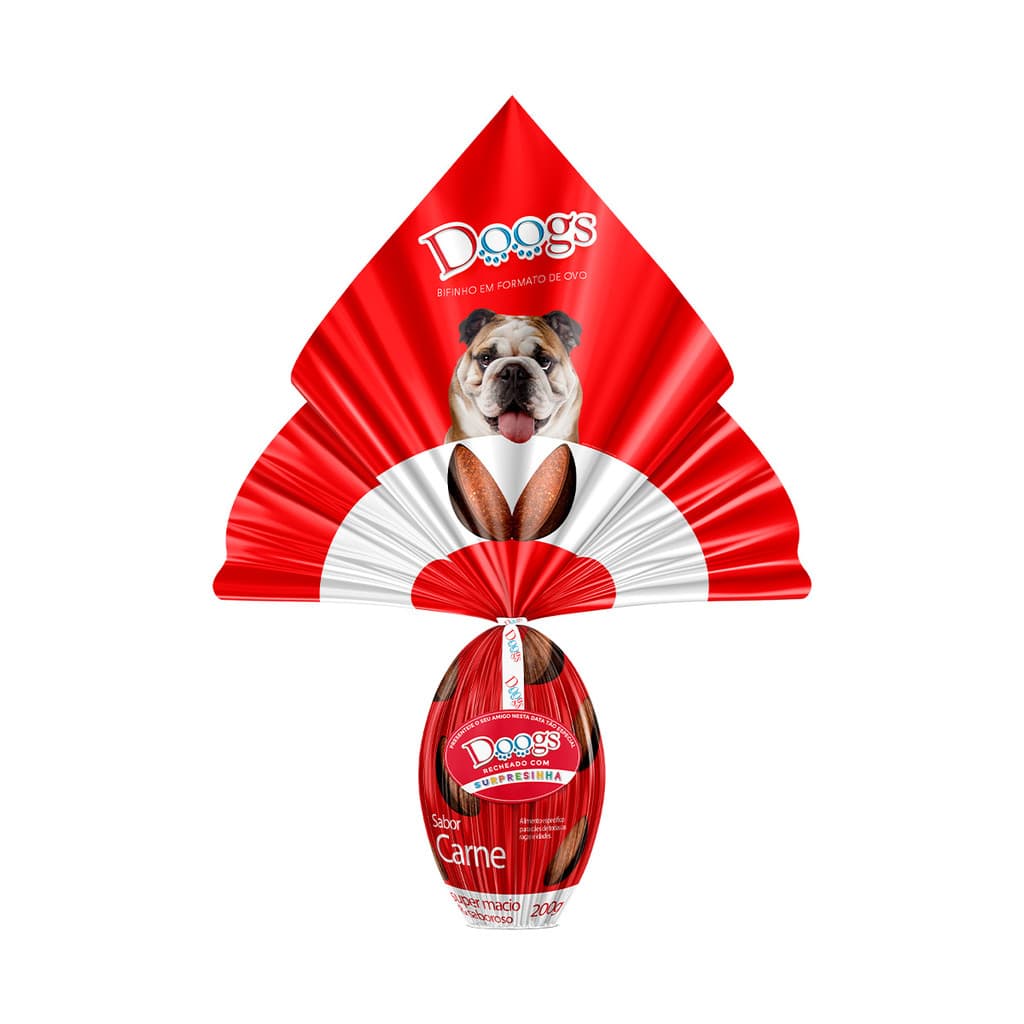 Doogs Ovo de Páscoa Cão Carne 200g