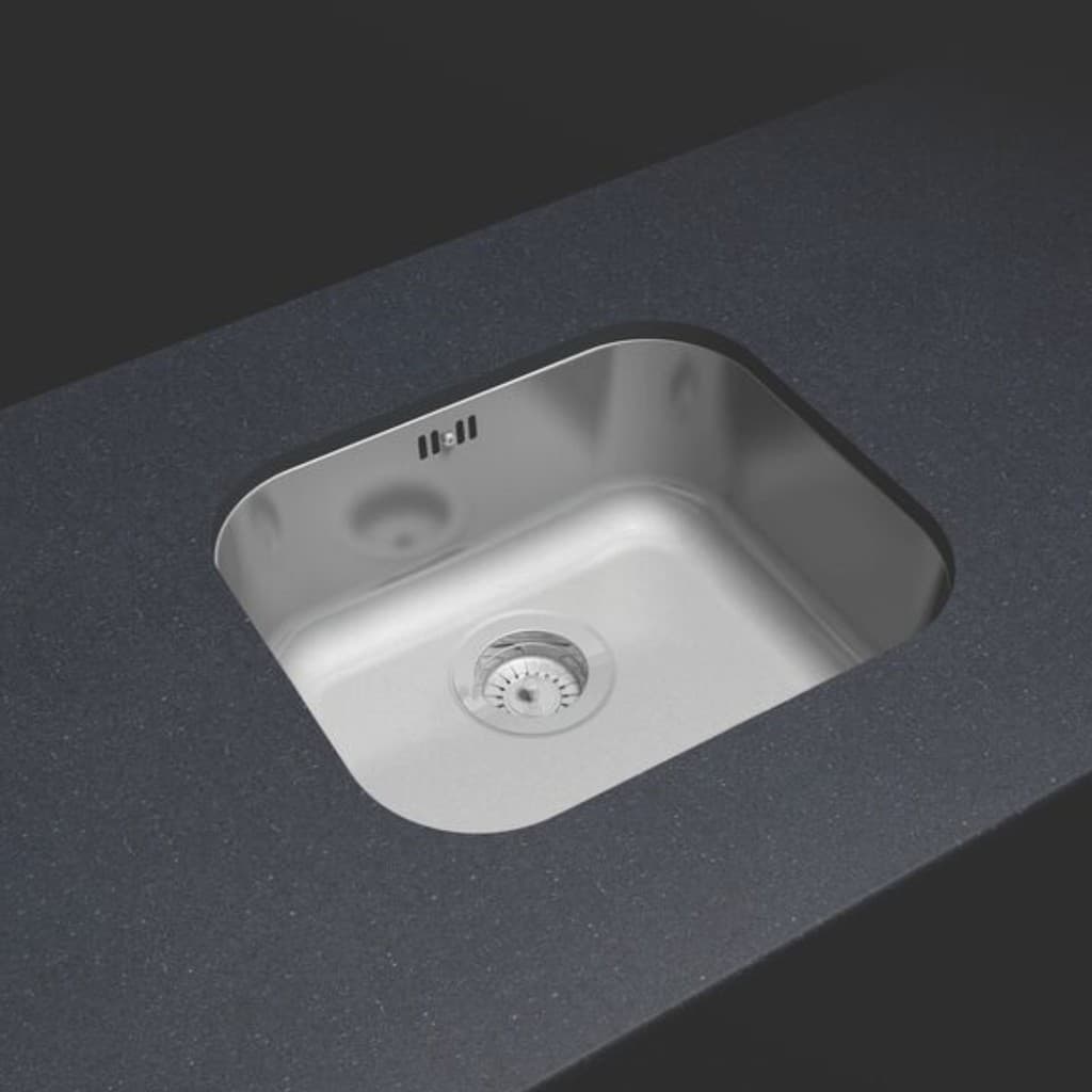 Cuba de Embutir Original Tramontina 40 BL em Aço Inox Escovado 40x34 Direto de Fábrica