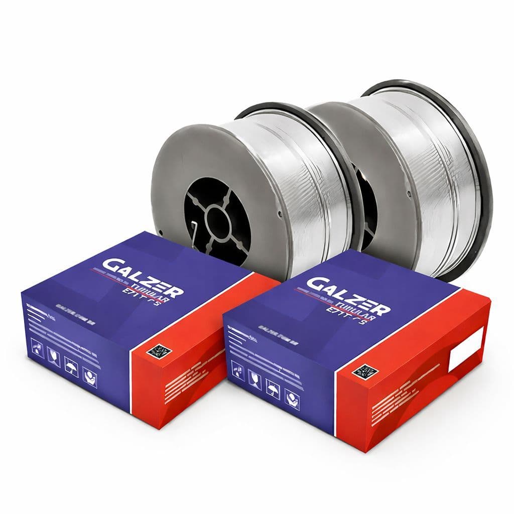 KIT 2 ARAME TUBULAR MIG E71T-GS 0.8MM 1KG GALZER