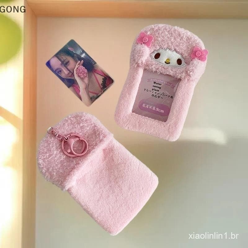 [BI] Porta-Cartões Fotográficos My Melody Chaves Sanrio Meal Card Bus Mangas Cartão Fotográfico Capa Protetora Pingente
