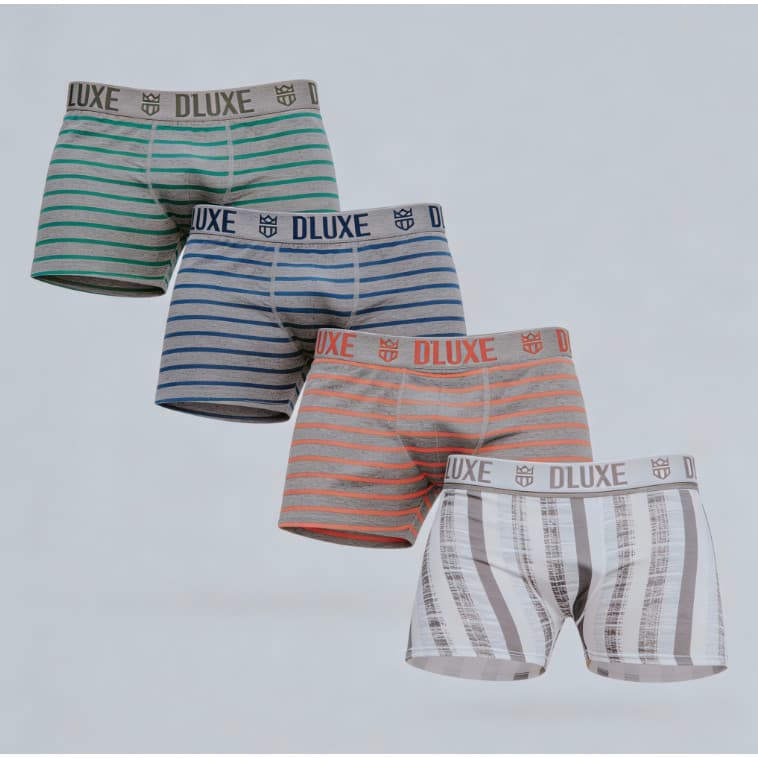 Kit 20 Cueca Boxer em Microfibra Estampada Adulto Masculino Box