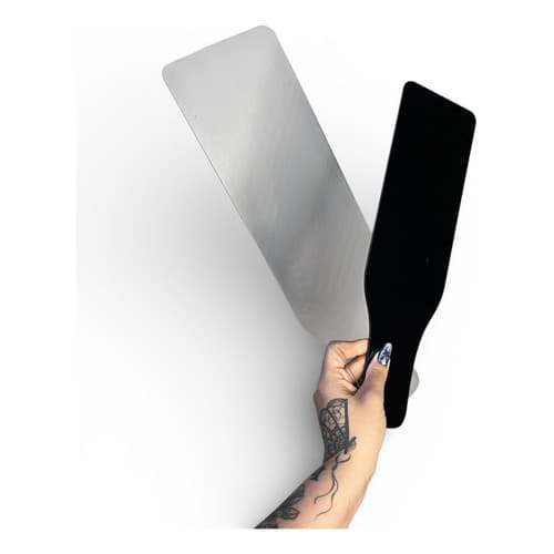 Kit 2 Plaquetes Para Tintura Mechas Cabelo Cabeleireiro Cristal E Preto