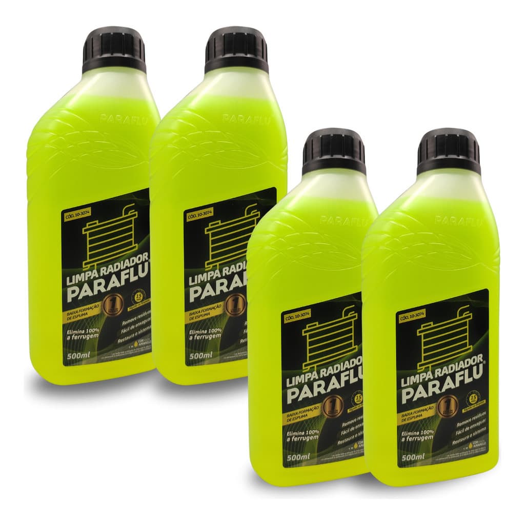 Kit 4 Limpa Radiador Elimina Ferrugem Limpeza Arrefecimento