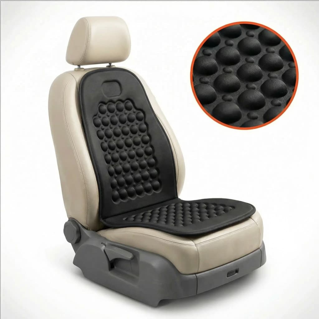 Assento Massageador Bolinha Madeira Ortopédico Banco Carro Automóvel Confortável