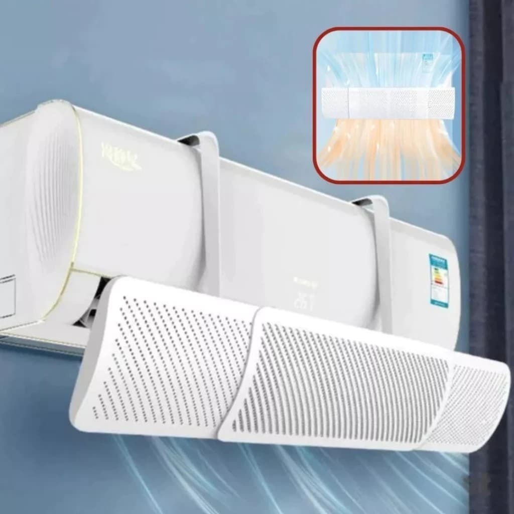Defletor Suporte Para Ar Condicionado Branca Resfriamento Ventilação Placa Proteção Suporte Quarto