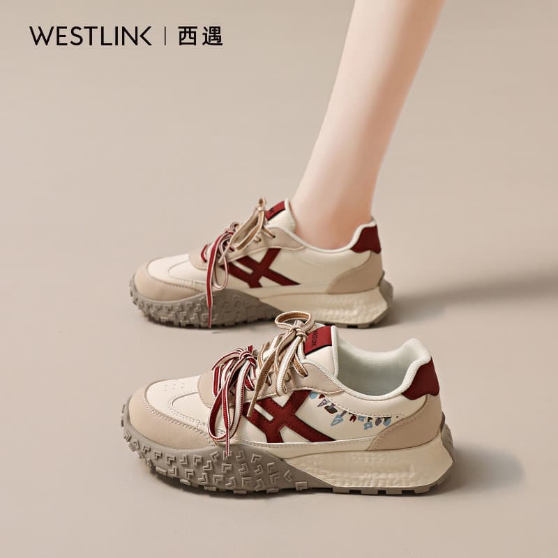 Western Encounter Sapatos de Treinamento Alemão Sapatos Femininos 2026 Novo Estilo Outono Venda Quente Pessoas Pequenas